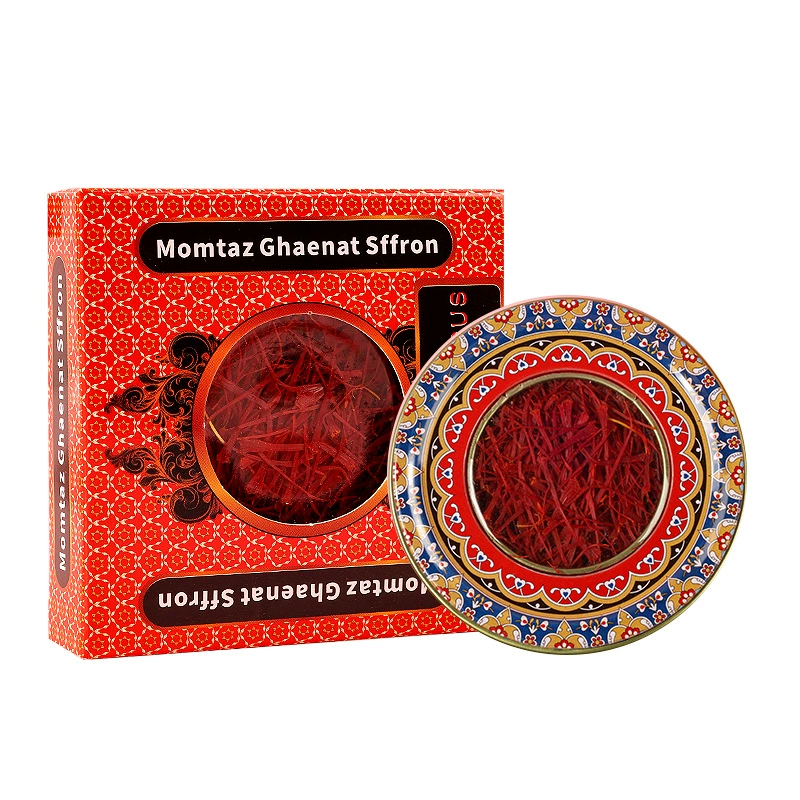 Импортная высококачественная жестяная коробка, шафран, 1 грамм