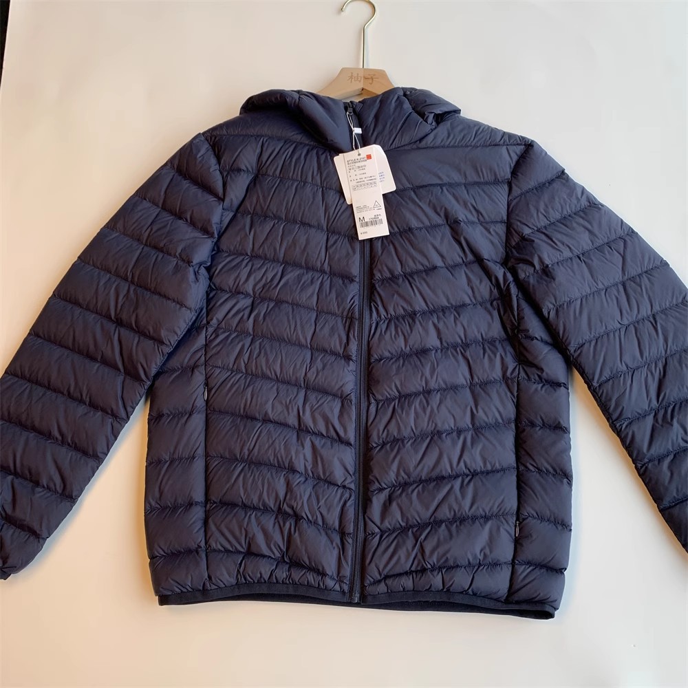 [90 plumón de pato] Chaqueta de plumón con capucha ligera y cálida para hombre 2024 invierno nuevo estilo para hombre con plumón exterior delgado