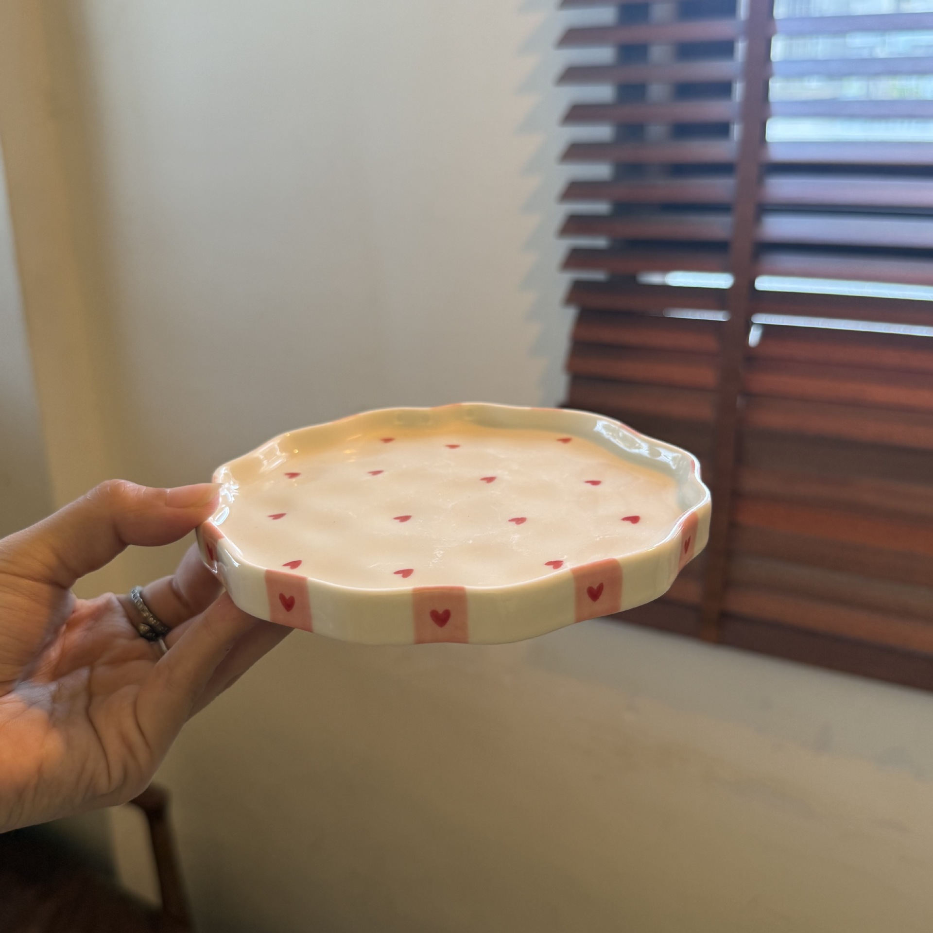 Navidad francesa retro pinza de mano pura pintada a mano taza de café de cerámica plato de alto valor plato de postre de té de la tarde