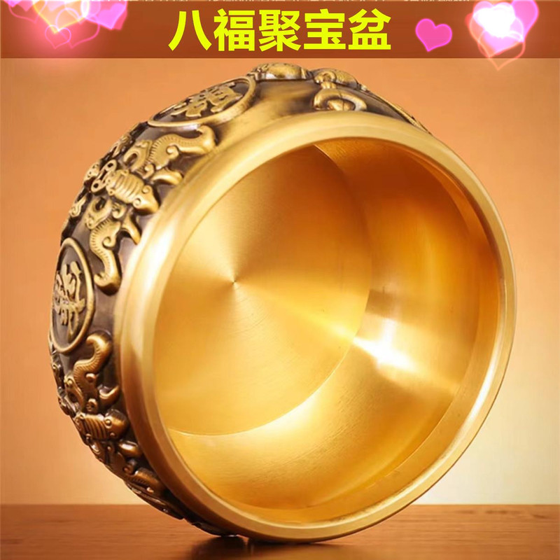 Dixuan 純銅宝の壺装飾品家庭用固体全銅ホームリビングルーム玄関大型貯金箱銅シリンダー|undefined