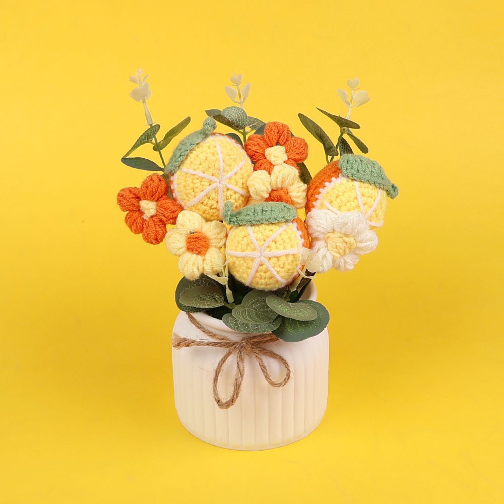 Colección de flores - Decoración de mesa naranja