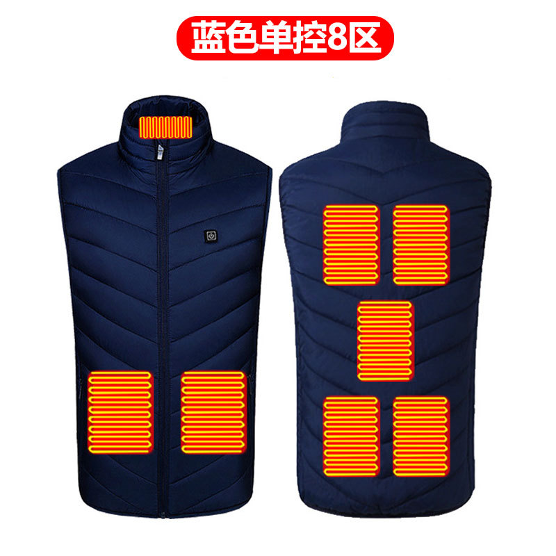 파란색 단일 제어 8개 구역 가열