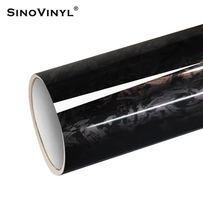 Automotive Film Console Interior Decoration - 15217-m-pet-small-texture-flower-carbon-black