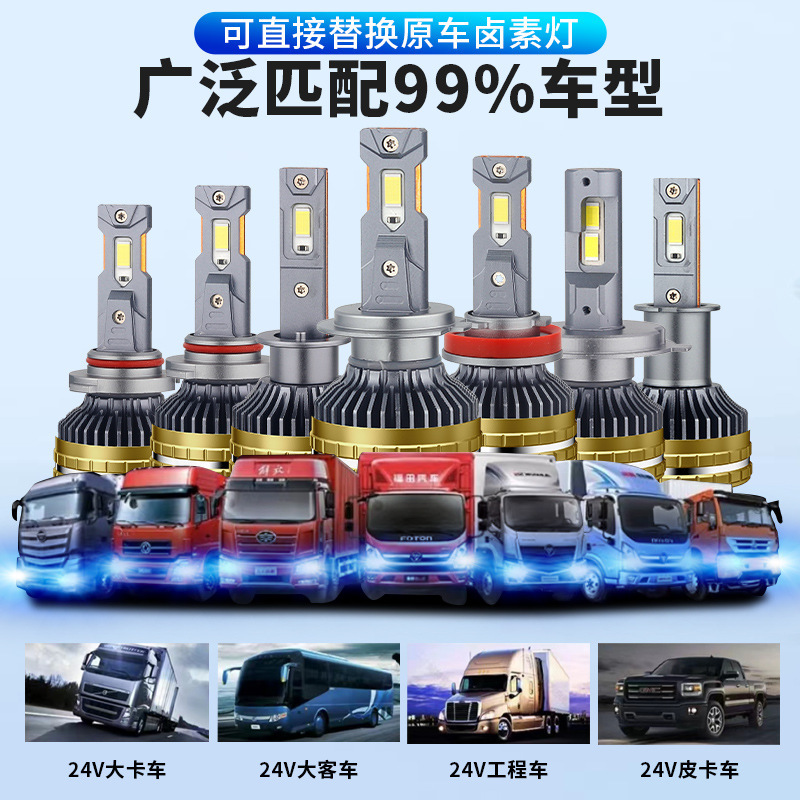 LED 車のヘッドライトクロスボーダーホットモデル 24V トラック 160 ワットハイパワー LED 車のライト高輝度車の LED ヘッドライト|undefined