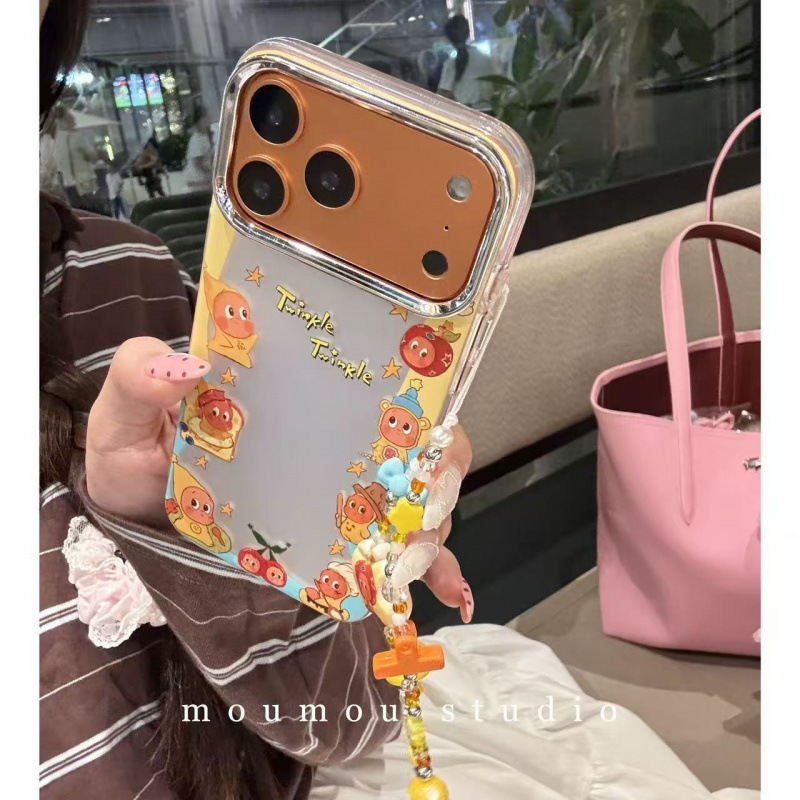 可爱卡通围边星星人链条适用iPhone17promax苹果16手机壳15新款14|undefined