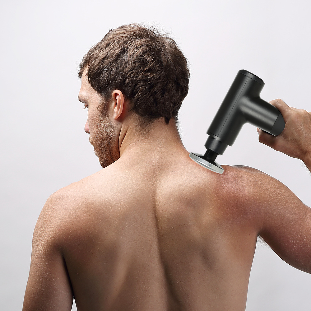 加热筋膜枪可调节式加热按摩头温控肌肉按摩器深圳源头工厂