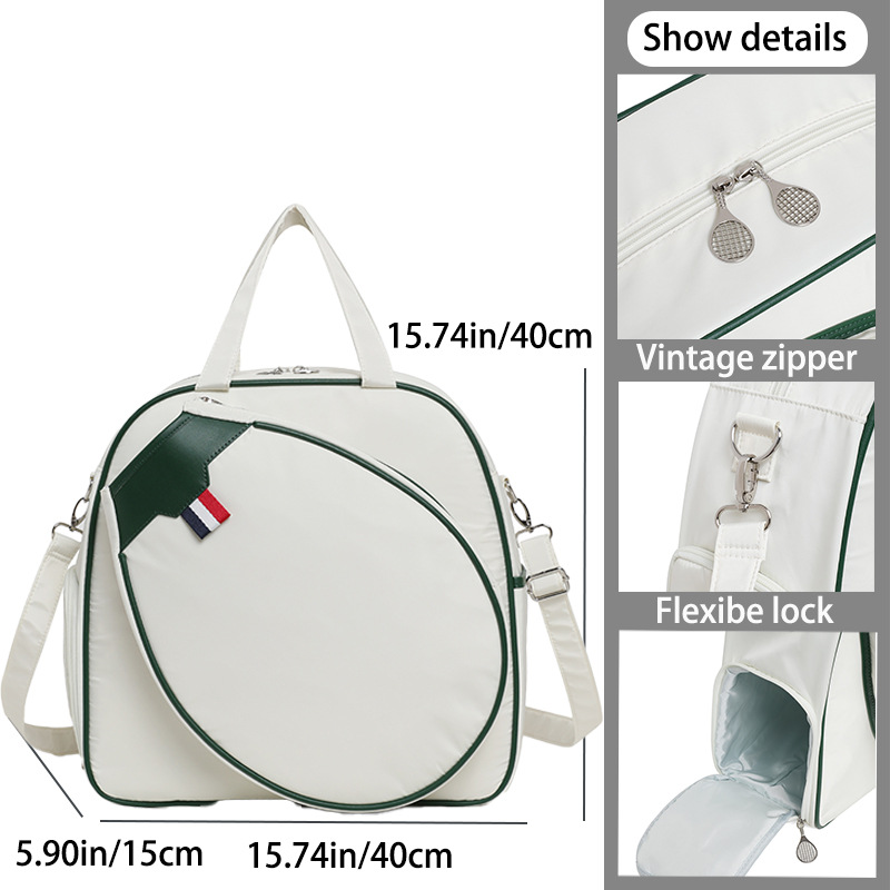 Bolsa de tenis portátil de gran capacidad de un solo hombro bolsas de pelota de pico venta caliente transfronteriza de alta cara de mujeres independientes zapatos bolsa de bádminton image 1