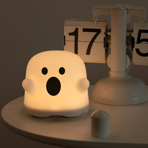 Ghost Night Light Student Expression Fun Funny Parent-Child Lamp Cute Bedroom Creative Rechargeable Birthday Gift