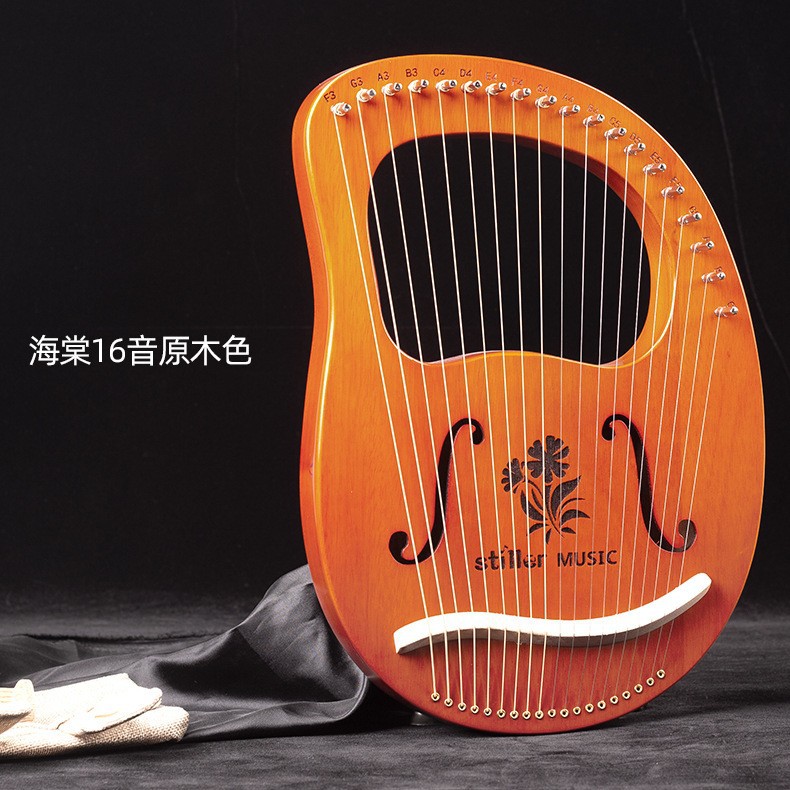 19-String lyre piano portátil 16-String small HARP principiante auto-Estudio 10-String lyre piano lyre instrumento musical