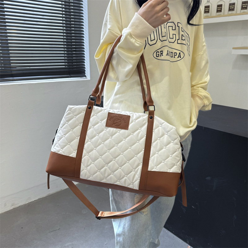 Bolso de viaje corto de gran capacidad, versión coreana de moda para deportes de yoga y fitness, bolso tipo mensajero para viajes de negocios cortos_voghion.com