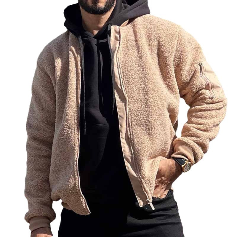 Men's Clothing autumn and winter plush warm jacket _voghion.com