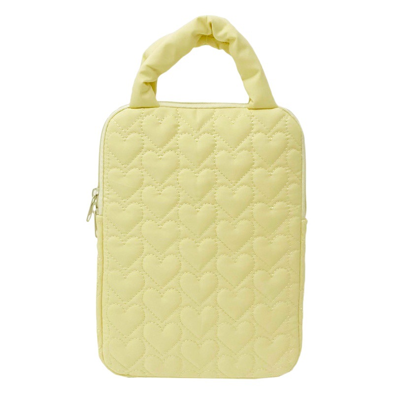 Corea del Sur pequeña bolsa de forro portátil bordada fresca bolsa de almacenamiento de iPad de amor suave bolsa de ordenador portátil de 14 pulgadas