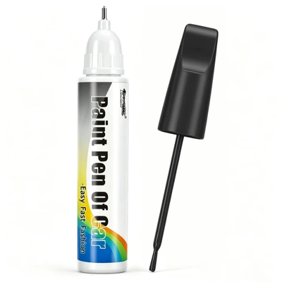 Avtomobil boya qələmləri, paint pen, pearl white and black - 12ml-car-touch-up-paint-pen-matte-black