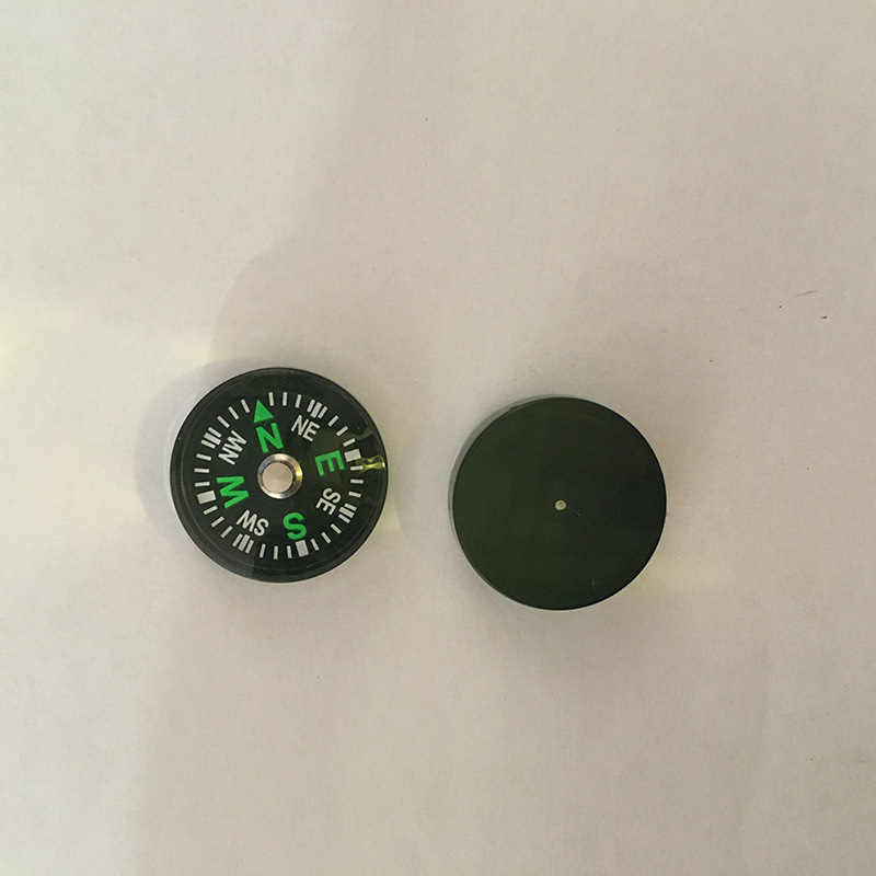 20mm Oil Filled Compass Outdoor Camping Sports Compass Mini Button Size 3