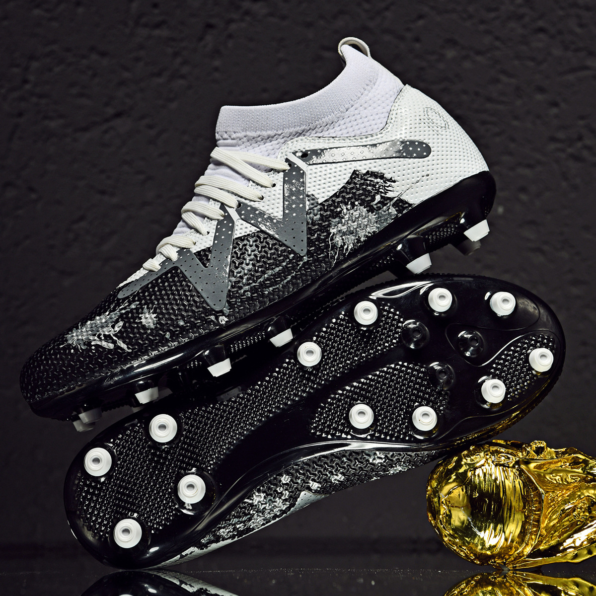 ShoeGlobe Scarpe da calcio transfrontaliere AG lunghe TF con punte rotte alte per uomo e donna, vendita diretta all'ingrosso_voghion.com