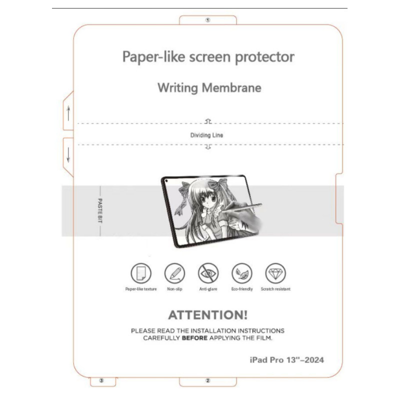 Suitable for 2024 Apple Ipadprom4 Tablet Paper Writing Film Ipadairm2 Tablet Film Suitable for 2024 Apple Ipadprom4 Tablet Paper Writing Film Ipadairm2 Tablet Film