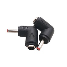 直供90度DC转换插头电源转换头DC大转小 5.5X2.1母转3.5X1.35弯头