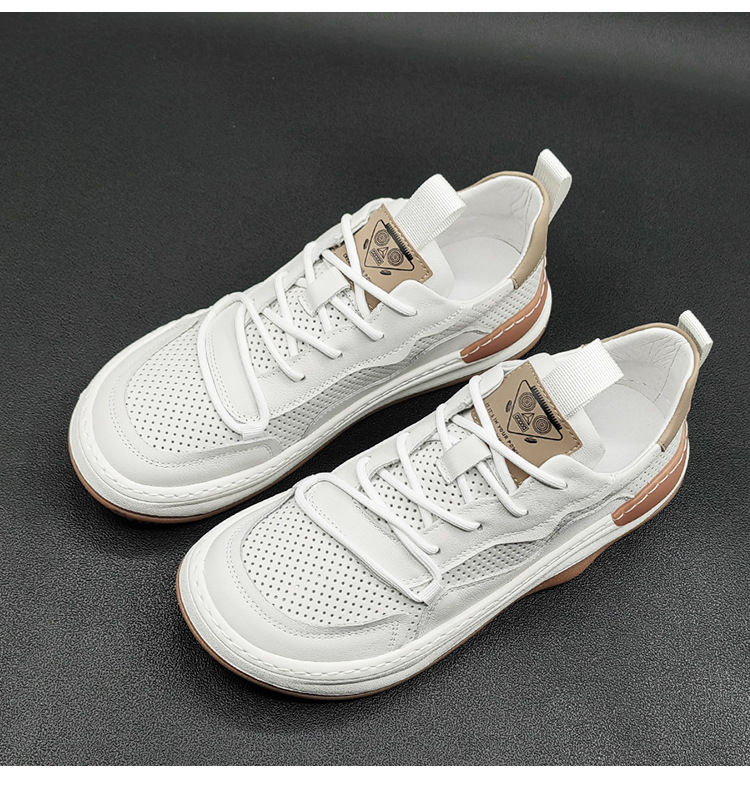 Vīriešu apavi Vasaras dobi, elpojoši mango apavi klaunu apaviem ar noliektu galvu, vispiemērotākie vīriešu ikdienas apavi moderni, mīksta apakša_voghion.com