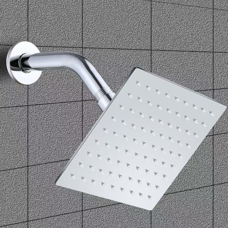 Acero inoxidable galvanizado 201 8 pulgadas pulverización de la parte superior cuadrada más varilla de 15 cm
