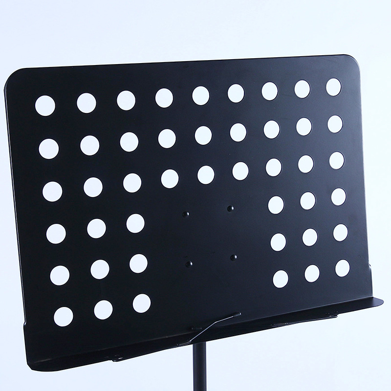 Music stand, foldable, with reinforced and thickened design, adjustable height, suitable for sheet music stand, guitar music stand, violin music stand, conductor's guitar score stand