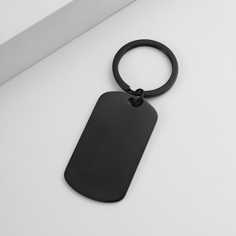 Geometric, Customization Laser Engraving Pattern Unisex Gender Plating Design Basic Simple Style Geometric Customization Laser Engraving 201 Stainless Steel Plating Unisex Bag Pendant Keychain