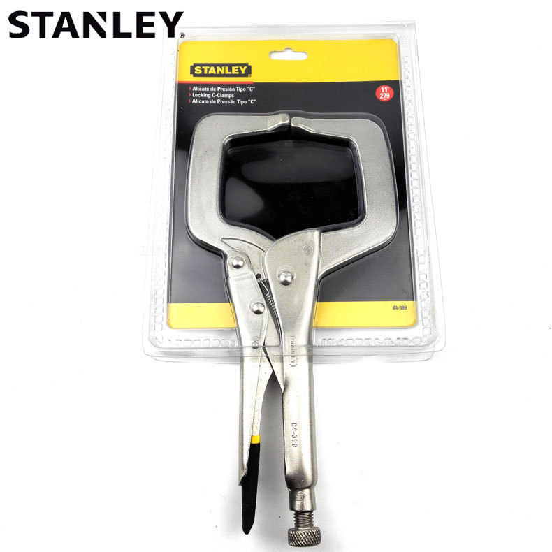 史丹利C型大力钳 方口D形钳木工夹钳11寸焊接钳压接钳 84-399-23