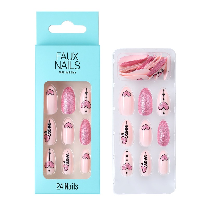 2022 Foreign Trade Adult Fake Nails Love Valentine’S Day Fake Nails European and American Festival Adult Nails 2022 Foreign Trade Adult Fake Nails Love Valentine’S Day Fake Nails European and American Festival Adult Nails
