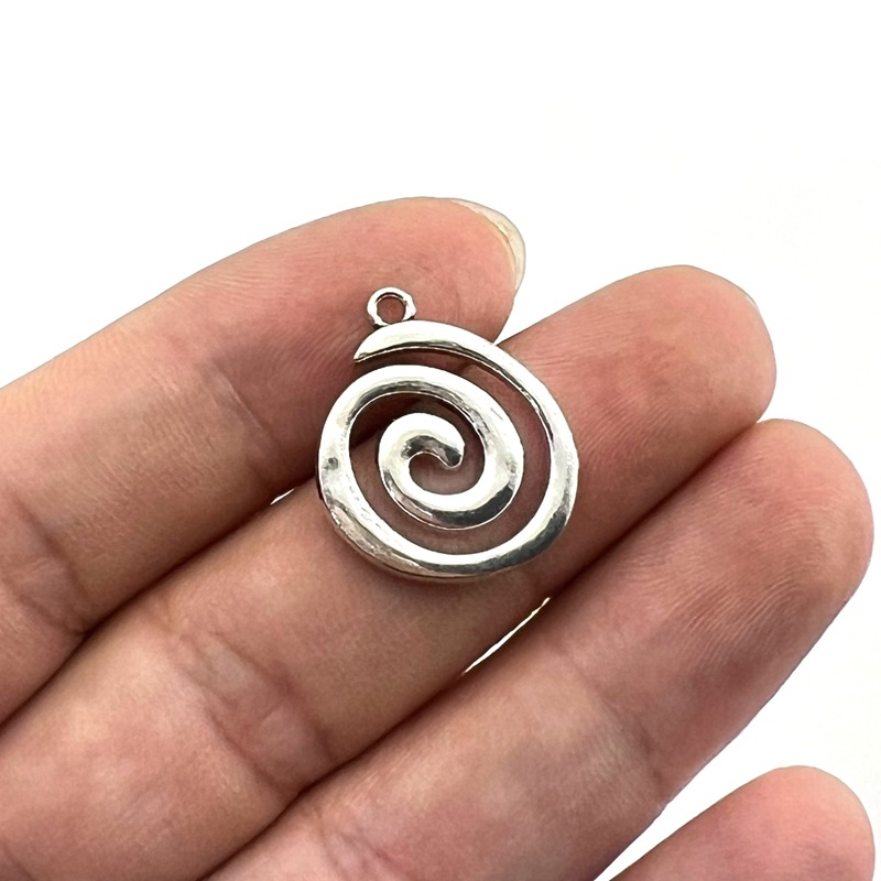 Casual and Fashionable Spiral Vortex Mosquito Coil Alloy Pendant DIY Necklace Earrings Jewelry Versatile Bracelet Accessories