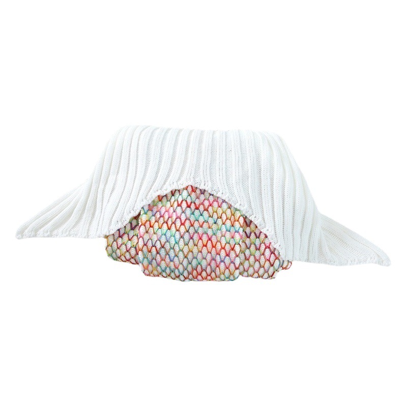 New Summer Simple Knitted Plaid Mermaid Tail Blanket Casual Blanket Office Nap Air Conditioning Blanket