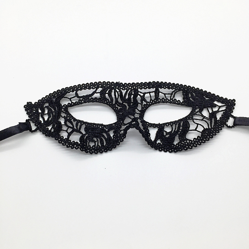 Ventas transfronterizas calientes de Halloween, máscara de encaje de media cara, show de baile, máscara de ojos sexy y misteriosa