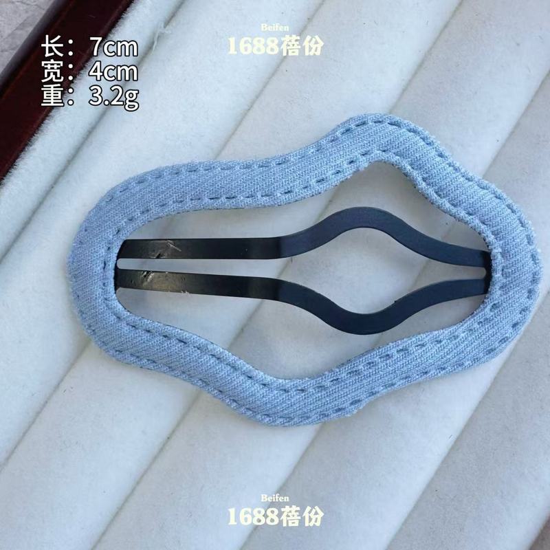 牛仔蓝星星云朵发夹女侧边碎发刘海夹后脑勺bb夹简约气质发卡头饰|undefined