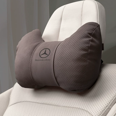 Suitable for Mercedes-Benz Headrest, Headrest - horn-style-mocha-brown-mercedes-benz-headrest-set