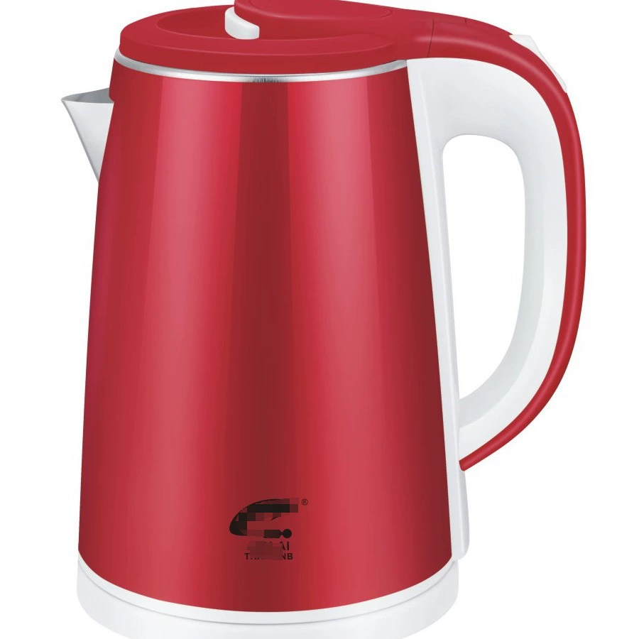 Экспорт внешней торговли, трансграничная оптовая торговля, электрический чайник с прямым резиновым покрытием 2,3 л, электрический чайник из нержавеющей стали