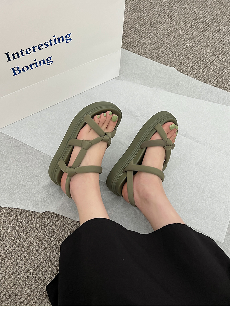 B8849 610K GIÀY DÉP SANDAL NỮ HUITDOU ĐẾ MỀM MÙA HÈ PHỤC CỔ CỔ ĐIỂN GIÀY DÉP NỮ G02 SẢN PHẨM MỚI