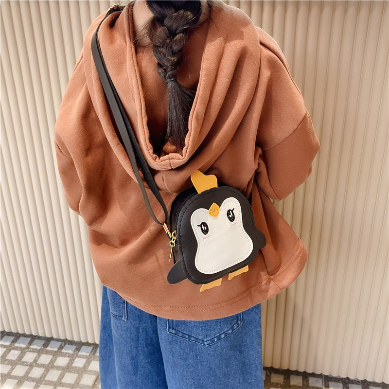 2024 nuevo niño mochila suave lindos pingüinos niñas y niños bolsos de hombro mini bolsos de dibujos animados image 4