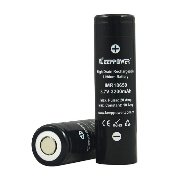KeepPower IMR 18650 3200mAh 动力 烟雾 电池 10A放电