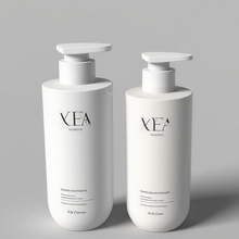 500ml沐浴露洗发水瓶子PET护发素平肩圆形塑料瓶按压式身体乳液瓶