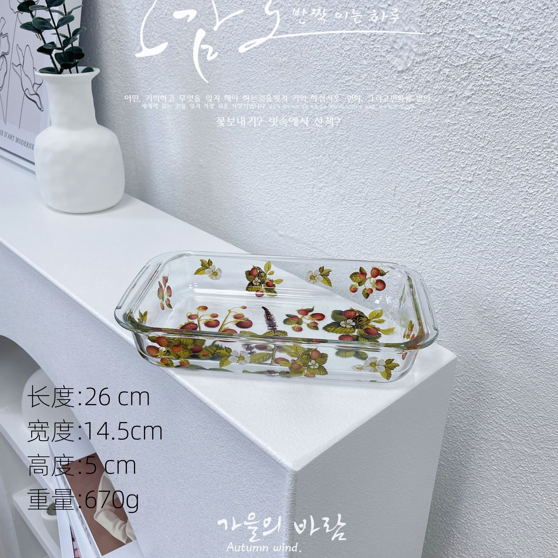 크랜베리 - 10inch 직사각형 베이킹 팬((28개/박스)