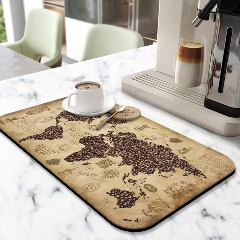 Cross-border kitchen countertop mat non-slip soft diatom mud absorbent mat coaster wash table bowl chopsticks non-slip draining mat Cross-border kitchen countertop mat non-slip soft diatom mud absorbent mat coaster wash table bowl chopsticks non-slip draining mat