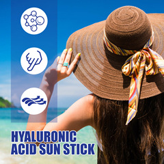 EELHOE Hyaluronic Acid Protective Stick, Moisturizing, Lightweight, Fresh, Hydrating, Sunscreen, Waterproof SPF50+, UV Protection