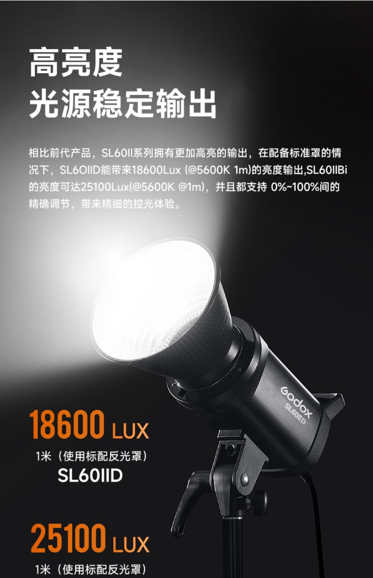 Godox SL60II-D SL60II-Bi Mikro Video Sinema Canlı Yayın Stüdyosu Sunucu Ürün Tanıtım Çift Renk Sıcaklığı Dolgu Işığı