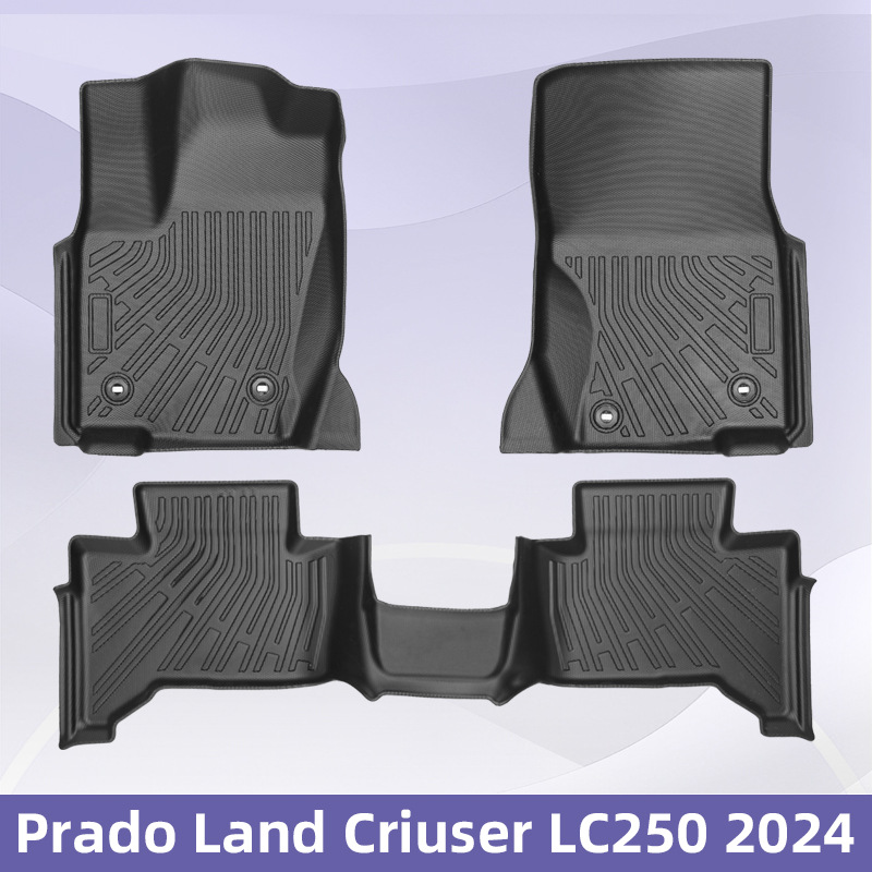 Para Prado Land Criuser LC250 2024TPE Cojín de pie 3D para todo clima