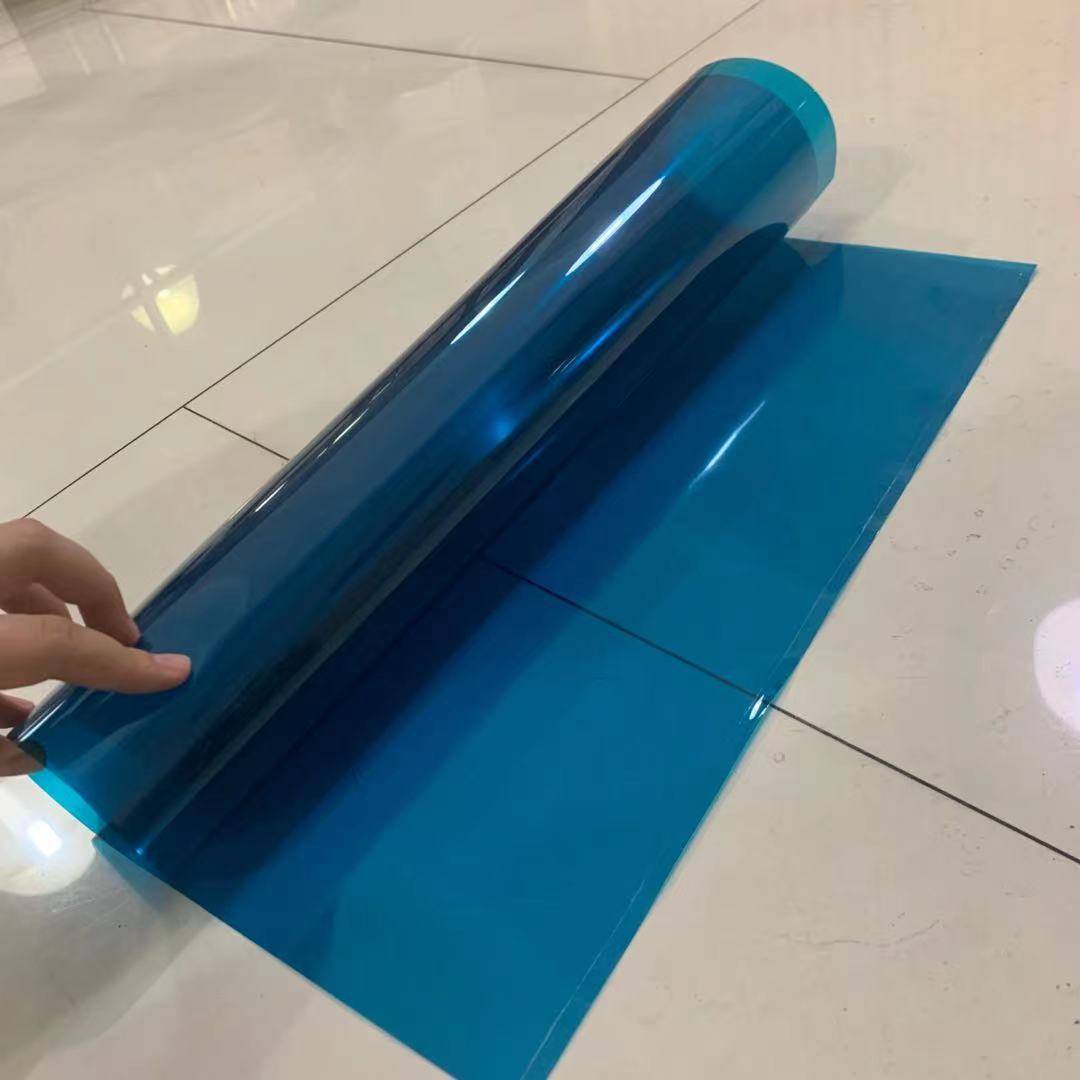 pet彩色蓝色塑料胶片带颜色常用来制作3D眼镜