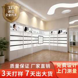 时尚化妆品展柜制作化妆品展柜美容院美甲烤漆柜子彩妆柜工厂直供