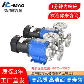 泓川不锈钢循环泵 卧式小型低温液体输送磁力泵 氟利昂低温循环泵