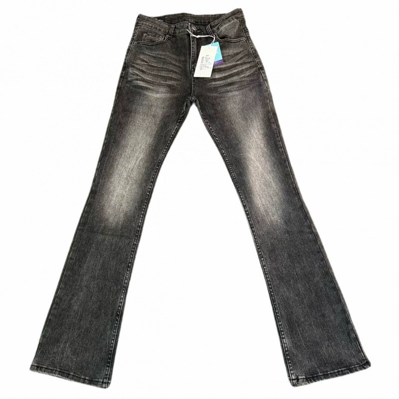 Американская высокая улица VIBE Fengxian Washing Black Gray Vintage517 текстура микро-эластичные Slim джинсы мужские