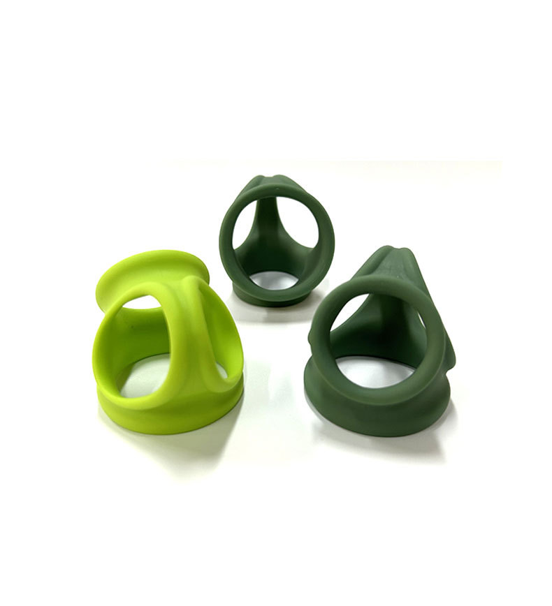 Silicone Chastity Cage Ring with Scrotum Stretcher for Delayed Ejaculation — detail image 5