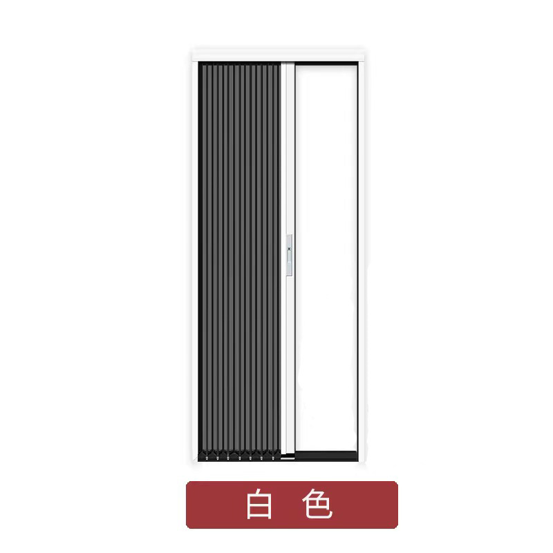 Aleación de aluminio de malla de diamante plegable Push-Pull pantalla puerta ventana de la pantalla pegatina auto-llave de bloqueo a prueba de mosquitos a prueba de insectos cortina de pantalla engrosada sin perforar