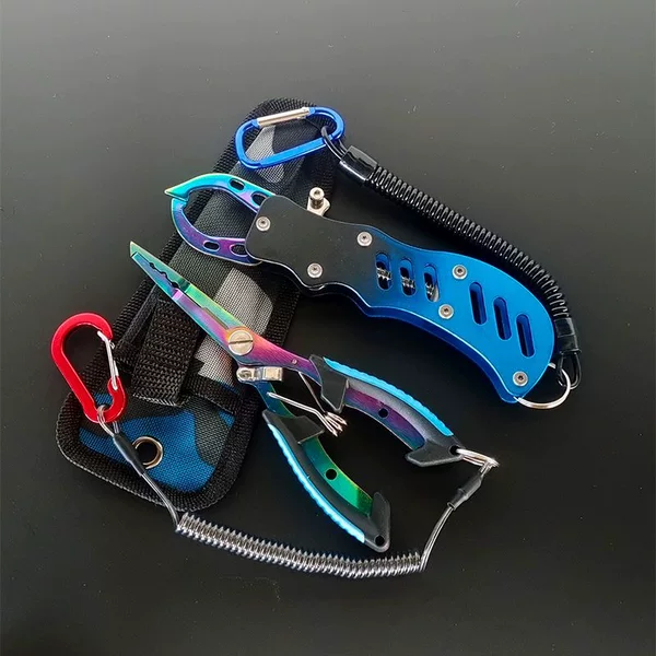 Fish Gripper Set Stainless Steel Fish Clipper Colorful Titanium Lure Pliers Outdoor Special Fishing Tool Multifunctional Fish Clipper