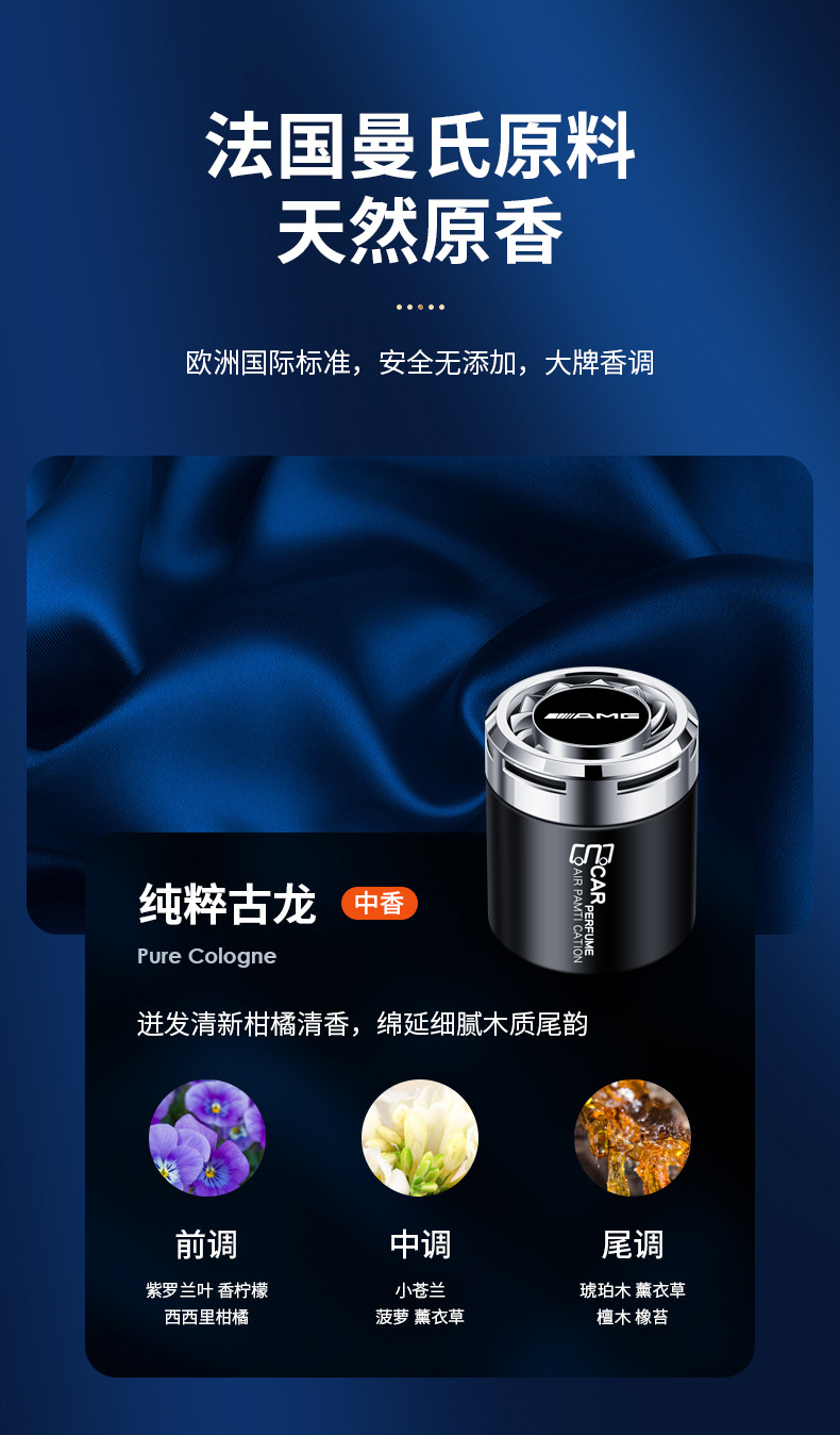 Mercedes-Benz AMGE-Class, C-Class, CLA, G-Class, GLE, A-Class car solid fragrance, car air freshener, interior perfume decoration
